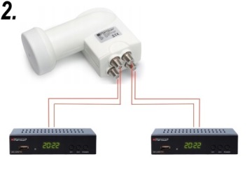 СПУТНИКОВЫЙ КОНВЕРТЕР СПУТНИКОВ Quad LQP-04H В ЧЕТЫРЕ OPTICUM Full HD 4K