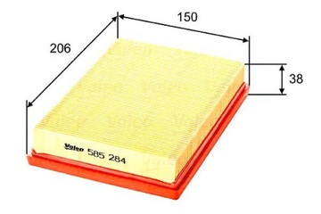 FILTR VZDUCHU KIA PRIDE 1.1.1.3 90- VALEO