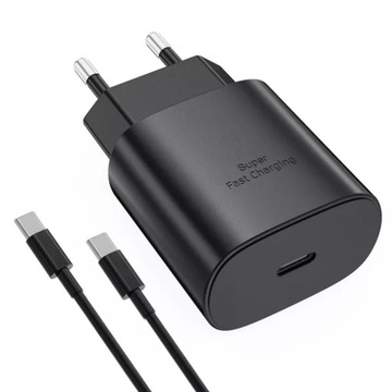 Быстрое настенное зарядное устройство USB C мощностью 25 Вт для SAMSUNG