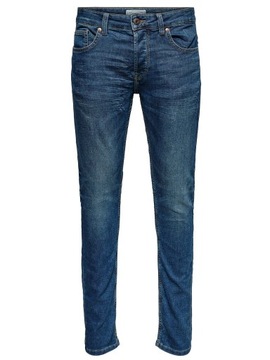 Only & Sons Jeansy Loom 22008472 Granatowy Slim Fit