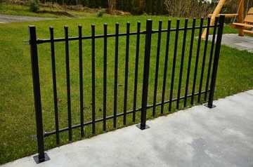 PŁOTEK OGRODOWY METALOWY 100 x 100 cm PALISADA