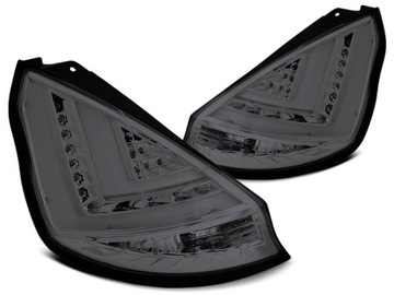 Lampy tył FORD FIESTA MK7 08-12 BLACK LED diodowe