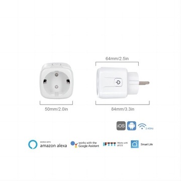 ПРОГРАММАТОР ТАЙМЕРА SMART SOCKET SMART WIFI TUYA ТАЙМЕР ВАТТМЕТР