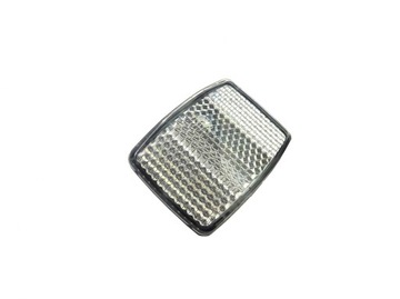 ODBLASK ROWEROWY PROSTOKĄTNY BIAŁY