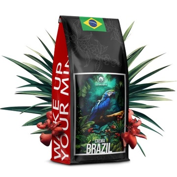 Кофе в зернах BRAZIL CREMA - СВЕЖЕОБЖАРЕННЫЙ 1 кг - Blue Orca Coffee Roastery