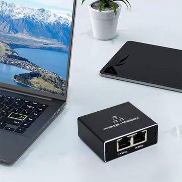 Гигабитный сетевой разветвитель Ethernet-сплиттер 1000 Мбит/с от 1 до 2 2 устройства