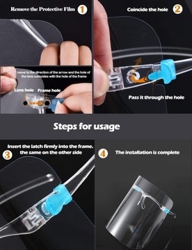 МАСКА ДЛЯ ОЧКОВ ЗАЩИТНОГО СТЕКЛЯННОГО ВИЗОРА, 2 УПАКОВКИ