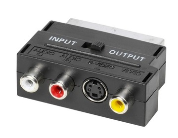Adapter Euro (Scart) - 3 x RCA + SVHS IN/OUT Jakość Sklep Vivanco Warszawa