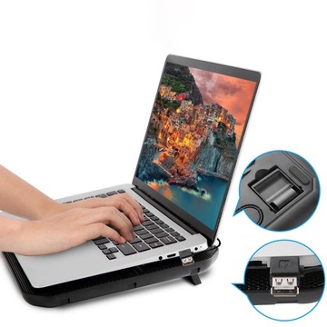 ПОДСТАВКА-ОХЛАЖДАЮЩАЯ ПОДСТАВКА ДЛЯ НОУТБУКА 12–15,4 ФУТОВ