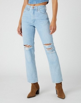 WRANGLER spodnie jeans HIGH RISE SKINNY _ W32 L32