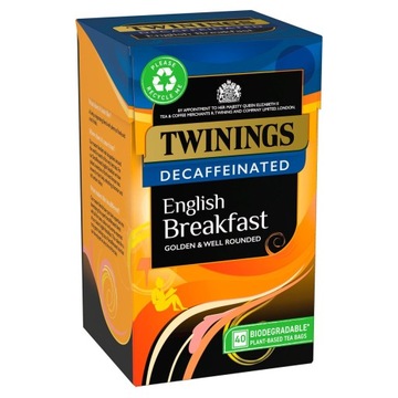 TWININGS English Breakfast DECAF Bezkofeinowa 40tb