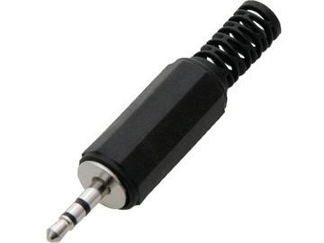 Wtyk Jack 2,5mm stereo plastik na kabel