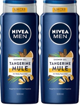 Żel pod prysznic NIVEA MEN Tangerine Mule 2 x 500ml