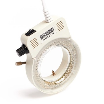 REGULOWANE OŚWIETLENIE 144X LED DO MIKROSKOPU 64MM