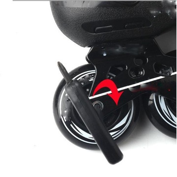 Резиновые стопорные тормозные роликовые коньки для