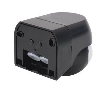 Czujnik Ruchu PIR Zewnętrzny IP44 Regulowany Czarny