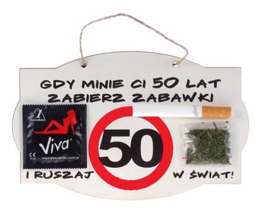 PAMIĄTKA Z GAŻDŻETAMI NA 50TE URODZINY !