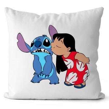 PODUSZKA STICH LILO I STICH PREZENT DLA DZIECKA JASIEK 40X40 CM MIKROFIBRA