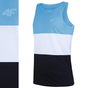 МУЖСКАЯ ФУТБОЛКА 4F КУРТКА БЕЗРУКАВНАЯ ВЕРХ ХЛОПОК SS23M352