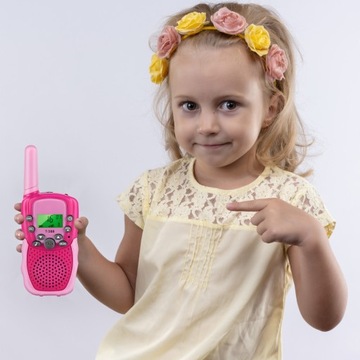 WALKIE TALKIE DLA DZIECI KRÓTKOFALÓWKA ZESTAW 2SZT ŁOKI TOKI DUŻY ZASIĘG