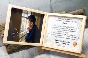 Спасибо вашим крестным родителям - коробочка для причастия