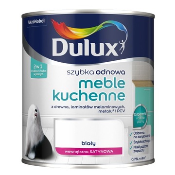 Dulux Szybka Odnowa Meble Kuchenne 0,75L BIAŁY