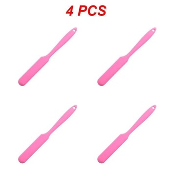 1~5PCS Long Handle Food Grade Non Stick Butter Cooking Silicone Spatula