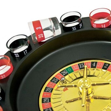 РУЛЕТКА ДЛЯ ВЕЧЕРИНКИ АЛКОГОЛЬНАЯ ИГРА + СТАКАНЫ 16 ШТ.