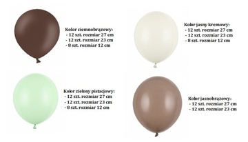 Girlanda balonowa zestaw balonów duży xxl
