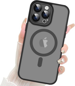 ЧЕХОЛ ДЛЯ IPHONE 15 PRO УСИЛЕННЫЙ МАТ ЧЕРНЫЙ БРОНИРОВАННАЯ ЗАЩИТА КАМЕРЫ