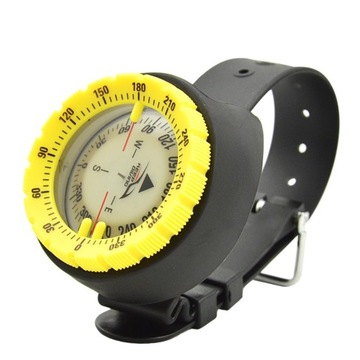 Silny magnetyczny kompas nurkowy żółty