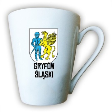 kubek latte herb Gryfów Śląski