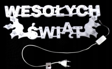 СВЕТОДИОДНЫЙ РОЖДЕСТВЕНСКИЙ ОРНАМЕНТ Merry Christmas MULTICOLOR