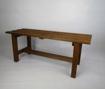 Большая простая скамейка - Коричневый