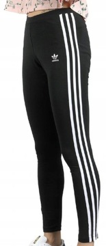 LEGGINSY ADIDAS ORIGINALS CZARNE BAWEŁNA ROZ.158CM