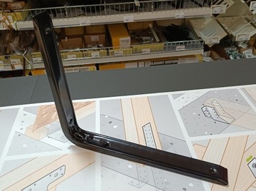 КРОНШТЕЙН УГЛОВОЙ КРОНШТЕЙН ПОЛКА ПОД ПОЛКОЙ МЕТАЛЛ ЧЕРНЫЙ 300х250ММ