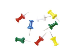 Пробковая доска, цвет серой пробки 90х60 + булавки