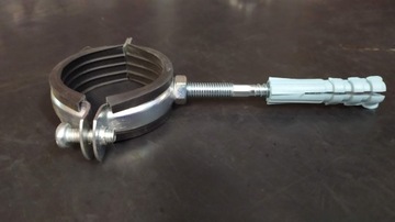 Держатель одинарной трубы с глушителем 1 1/2