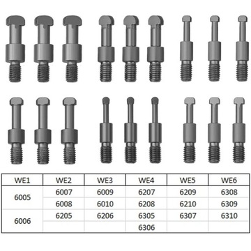 УНИВЕРСАЛЬНЫЙ СЪЕМНИК для шарикоподшипников, 2-х и 3-х захватные внутренние втулки