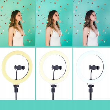 КОЛЬЦОВАЯ СВЕТОДИОДНАЯ USB КОЛЬЦОВАЯ ЛАМПА + ШТАТИВ 185см