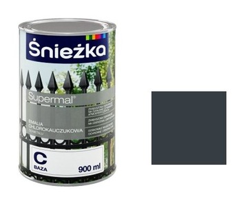 ŚNIEŻKA CHLOROKAUCZUK RAL7016 ANTRACYT 1L - farba, emalia chlorokauczukowa