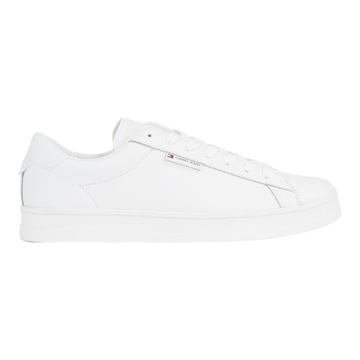 TOMMY HILFIGER BUTY MĘSKIE SKÓRZANE TJM LEATHER LOW CUPSOLE BIAŁE r.42