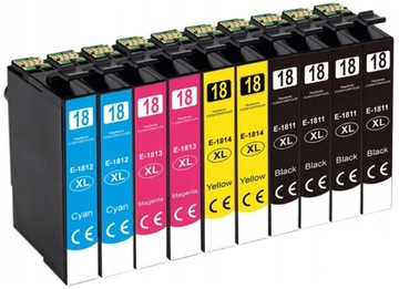 Tusz T1811,2,3,4 10pack do Epson Expression Home XP-315,320,322 ,325 ,402