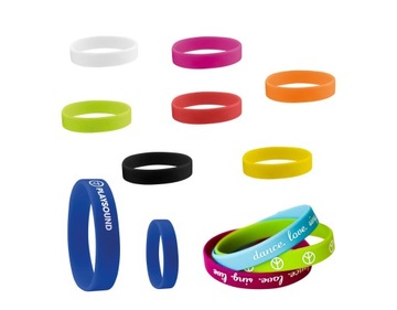 Браслет на руку из каучука SILICONE BAND Разноцветный - белый