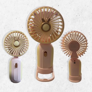 Rechargeable Mini Portable Fan MINI WENTYLATOR USB DO ŁADOWANIA - ŻÓŁTY Z R