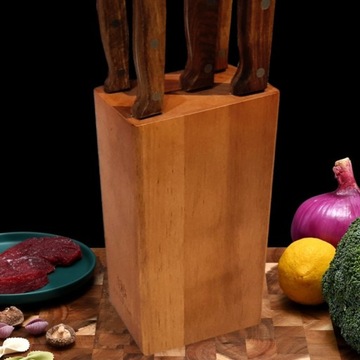 НАБОР КУХОННЫХ НОЖЕЙ В БЛОКЕ, 6 ЕЛ НАБОР