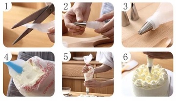 КОНДИТЕРСКИЙ РУКАВ Одноразовые пакеты, 100 шт М Торт