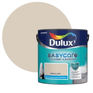 DULUX EASY KUCHNIA ŁAZIENKA Beżowy pled 2,5L Mat FARBA DO ŚCIAN I SUFITÓW