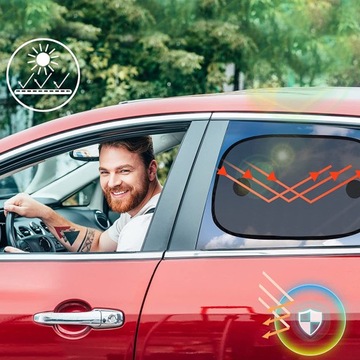 СОЛНЦЕЗАЩИТНЫЙ КОЗЫРЕК АВТОМОБИЛЬНЫЙ ДЛЯ БОКОВОГО ОКНА WINDOW UNIVERSAL 2 ШТ.