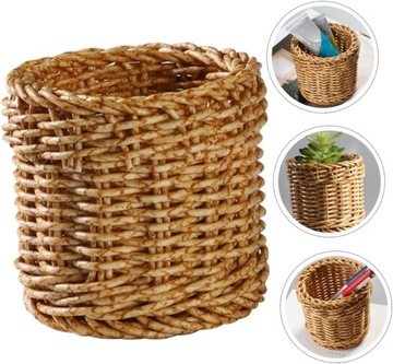 2 шт. Коробка для кистей для макияжа, плетеные корзины для хранения D